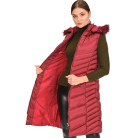 Dewberry Z6725 Bordo Kadın Yelek