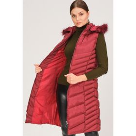 Dewberry Z6725 Bordo Kadın Yelek