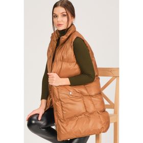 Dewberry Z6729 HK Style Camel Kadın Yelek