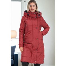 Dewberry Z6738 Bordo Kadın Kaban