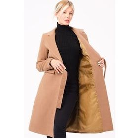 Dewberry Z6739 Camel Kadın Kaban