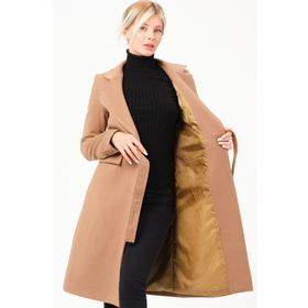 Dewberry Z6739 Camel Kadın Kaban