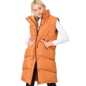 Dewberry Z6743 Camel Kadın Yelek