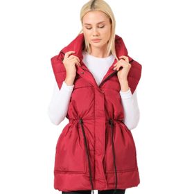 Dewberry Z6747 Bordo Kadın Yelek