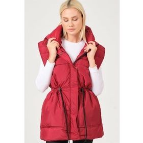 Dewberry Z6747 Bordo Kadın Yelek