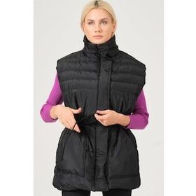 Dewberry Z6747 Siyah Kadın Yelek