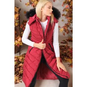 Dewberry Z6752 Bordo Kadın Yelek