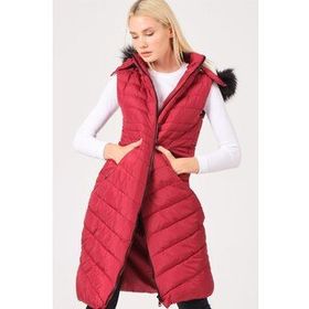 Dewberry Z6752 Bordo Kadın Yelek