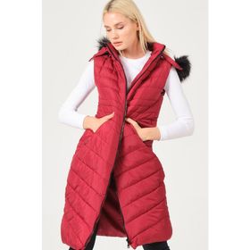 Dewberry Z6752 Bordo Kadın Yelek