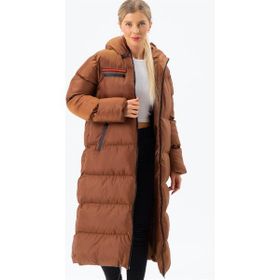 Dewberry Z6756 Camel Bayan Şişme Kaban