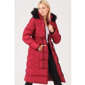 Dewberry Z6758 Bordo Kadın Kaban
