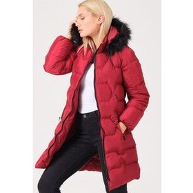 Dewberry Z6760 Bordo Kadın Kaban