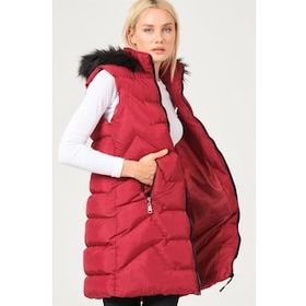 Dewberry Z6761 Bordo Kadın Yelek