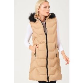Dewberry Z6761 Vizon Kadın Yelek
