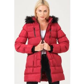Dewberry Z6763 Bordo Kadın Kaban