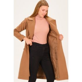 Dewberry Z6765 Camel Kadın Palto