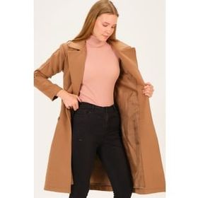 Dewberry Z6765 Camel Kadın Palto