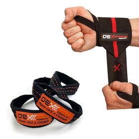 Dex Supports Elite Wrist Wraps 8 Loop Lifting Straps 2'li Fitness Aksesuarları