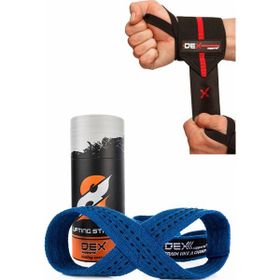 Dex Supports Elite Wrist Wraps 8 Loop Lifting Straps 2'li Fitness Aksesuarları