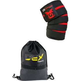 Dex Supports Knee Wraps Sackpack 2'li Fitness Aksesuarları