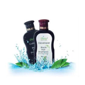 Dexe Saç Renklendirici 200 ml Şampuan + 200 ml Siyah Saç Bakım Beyazlık Giderici