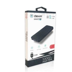 Dexim DCA0013-B Siyah Slim 10000mAh Powerbank