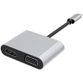 Dexim DHU0004 USB Type-C to HDMI VGA USB 3.0 Type-C 4 in 1 MacBook Uyumlu Dock Station