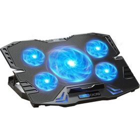 Dexim DNA003 5 Adet Fan 10-17 inç Mavi Ledli Siyah Notebook Soğutucu