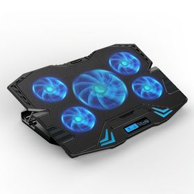 Dexim DNA003 5 Adet Fan 10-17 inç Mavi Ledli Siyah Notebook Soğutucu