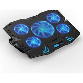 Dexim DNA003 5 Adet Fan 10-17 inç Mavi Ledli Siyah Notebook Soğutucu