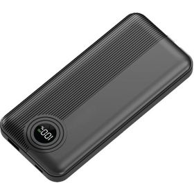 Dexim W3 Type C+Lightning Entegre Kablolu LED Göstergeli 10.000 mAh Siyah Powerbank