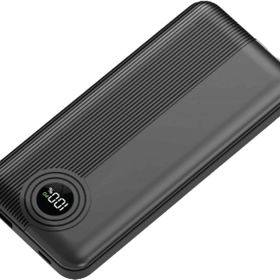 Dexim W3 Type C+Lightning Entegre Kablolu LED Göstergeli 10.000 mAh Siyah Powerbank
