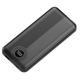 Dexim W3 Type C+Lightning Entegre Kablolu LED Göstergeli 10.000 mAh Siyah Powerbank