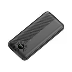 Dexim W3 Type C+Lightning Entegre Kablolu LED Göstergeli 10.000 mAh Siyah Powerbank