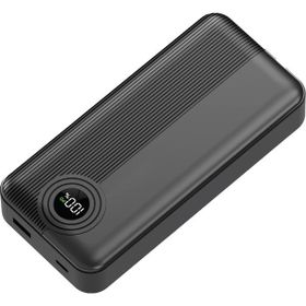 Dexim W4 DCA0068 2x Type C Kablolu 22.5W Pd LED Göstergeli 18w Giriş 20w Çıkış 20.000 mAh Siyah Powerbank