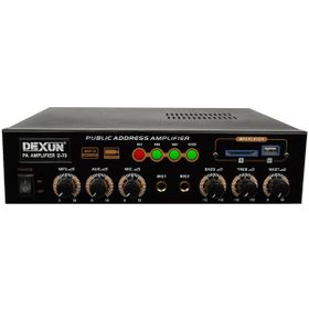 Dexun D-70 50W 100V 4-16 Ohm USB-SD-AUX-Bluetooth Destekli Hat Trafolu Amfi