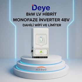 Deye 8 kW Monofaze LV 48 V Hibrit İnverter