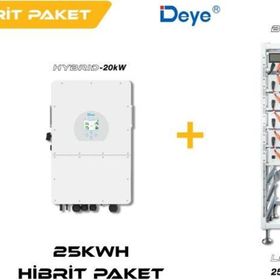 Deye High Voltage 25 Kwh Hibrit Paketi