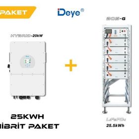 Deye High Voltage 25 Kwh Hibrit Paketi