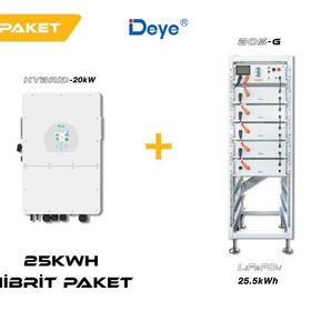 Deye High Voltage 25 Kwh Hibrit Paketi