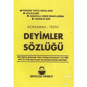 Deyimler Sözlüğü Orta Boy - ogretmen mufit aksakal