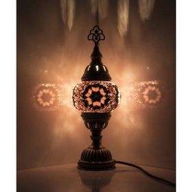 Dez Home Dezhome Masaüstü Otantik Mozaik Lamba Renkli Bohem Abajur