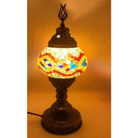 Dez Home Dezhome Masaüstü Otantik Mozaik Lamba Renkli Bohem Abajur