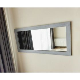 Dfn Wood Masif Ahşap Dikdörtgen Dekoratif Duvar Aynası