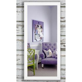 Dfn Wood Mdf Dikdörtgen Beyaz Duvar Salon Boy Aynası