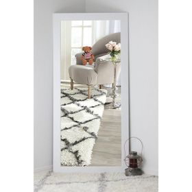 Dfn Wood Mdf Dikdörtgen Beyaz Duvar Salon Boy Aynası