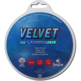 Dft Bojin Velvet Fluoro Carbon 50 mt 0.20 mm Misina