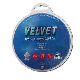 Dft Bojin Velvet Fluoro Carbon 50 mt 0.35 mm Misina