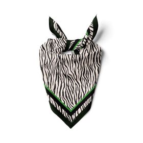 DG01282-22 Siyah Beyaz Zebra Desenli 50x50 cm Bandana