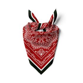 DG01362-22 Kırmızı Şal Desenli 50x50 cm Bandana